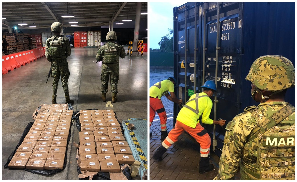 Marina asegura cargamento de clorhidrato de cocaína en Michoacán