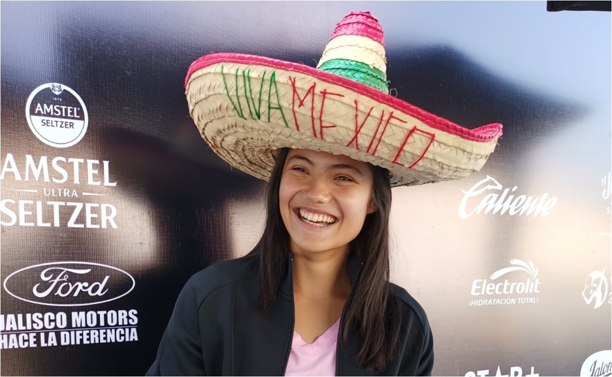 Emma Raducanu sorprende con un sombrero mexicano en el Abierto de Zapopan