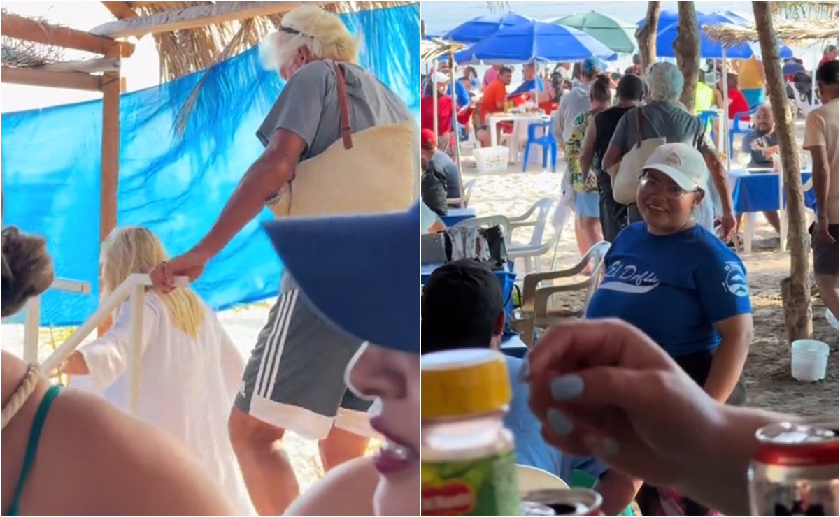 VIDEO: Así se retiran extranjeros de su mesa al escuchar música de banda en Mazatlán