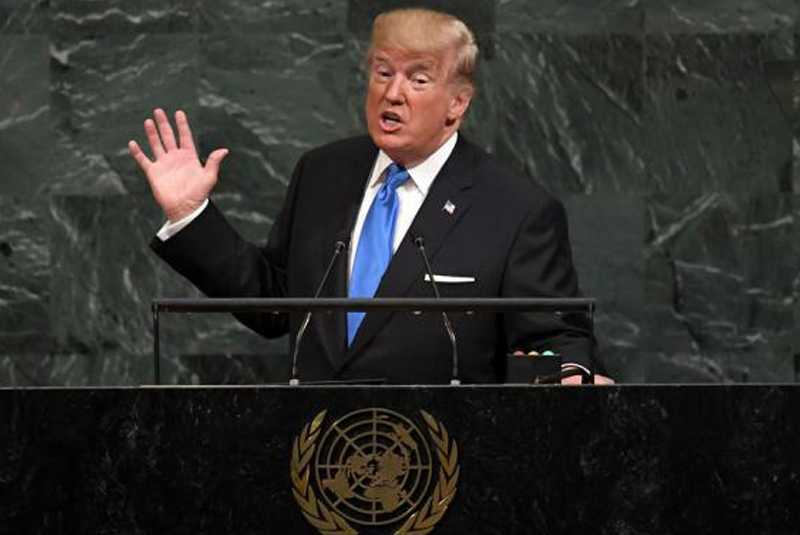 Trump promete "destrucción total" de Corea del Norte
