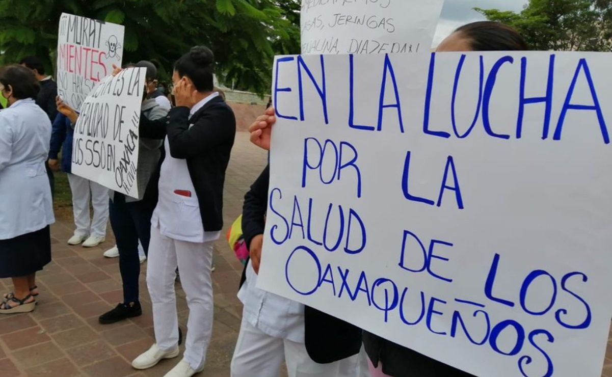 Trabajadores de Salud de Oaxaca se van a paro de labores; exigen asignación de plazas 