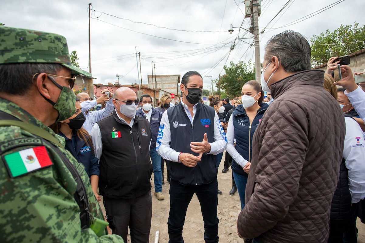 Francisco Domínguez recorre las zonas afectadas de Tequisquiapan