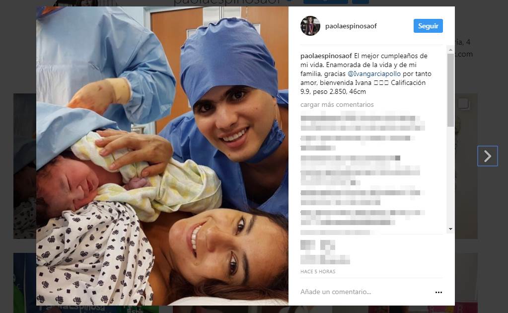 Clavadistas Paola Espinosa e Iván García anuncian el nacimiento de su hija