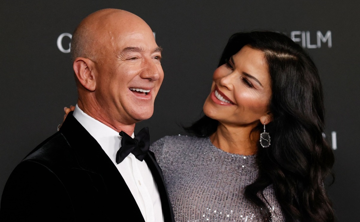 Lauren Sánchez conquista LA con vestido 'cut out' junto a Jeff Bezos