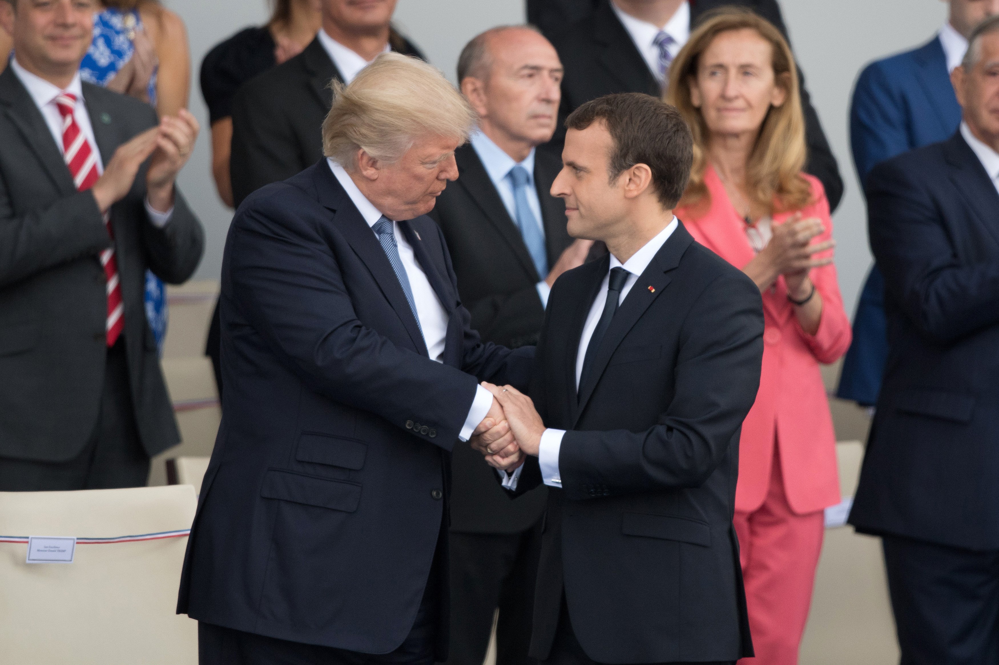 "Nada nos separará jamás" de EU, dice Macron a Trump