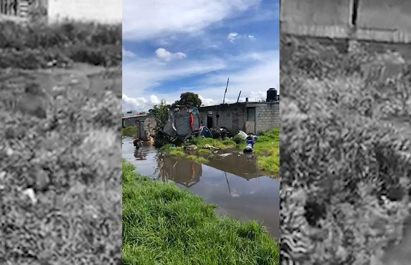 Tras lluvias, río Lerma inunda casas, cancha y áreas de cultivo