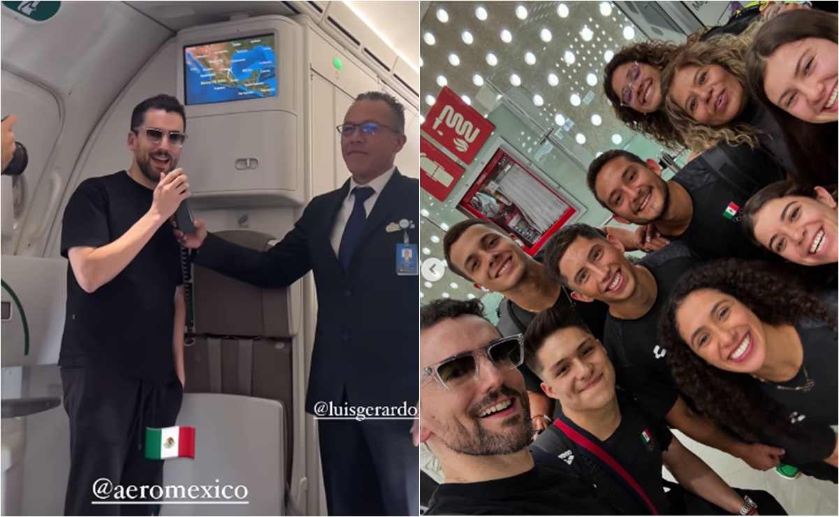 VIDEO: Luis Gerardo Méndez sorprende a deportistas mexicanos en pleno vuelo rumbo a los Juegos Olímpicos