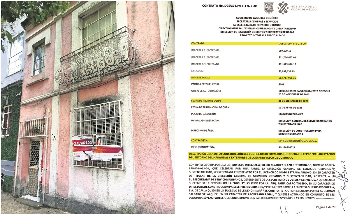 Proyecto Chapultepec da 337 mdp a contratista con irregularidades que sirvió a Sheinbaum