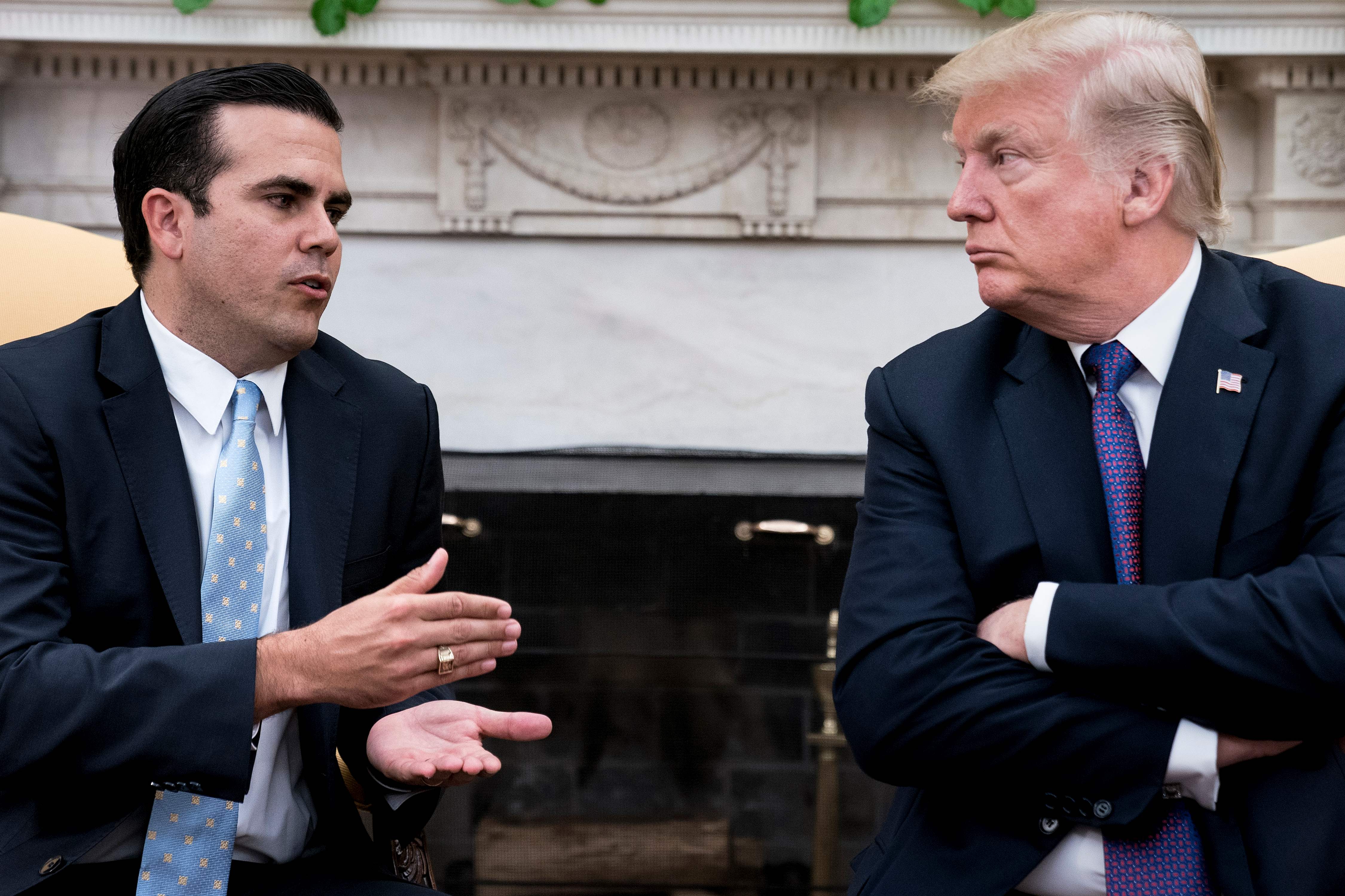 "Necesitamos el mismo trato" pide gobernador de Puerto Rico a Trump