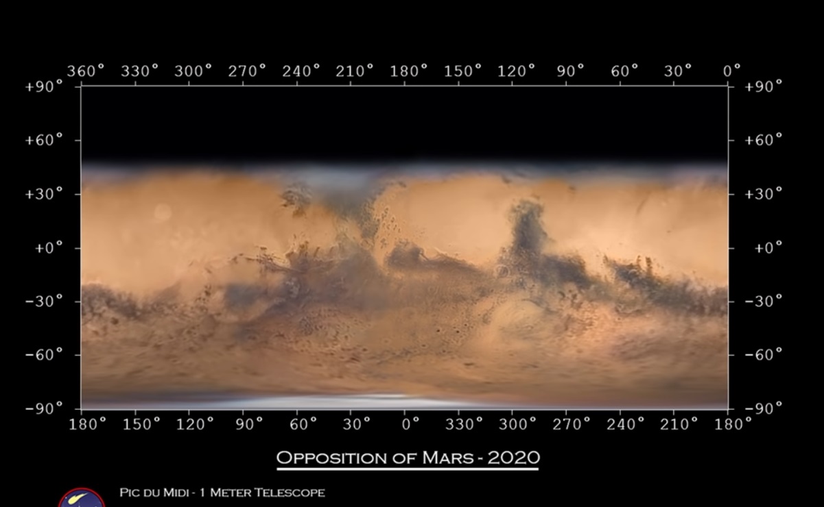 El mapa de Marte más nítido con imágenes tomadas en la Tierra