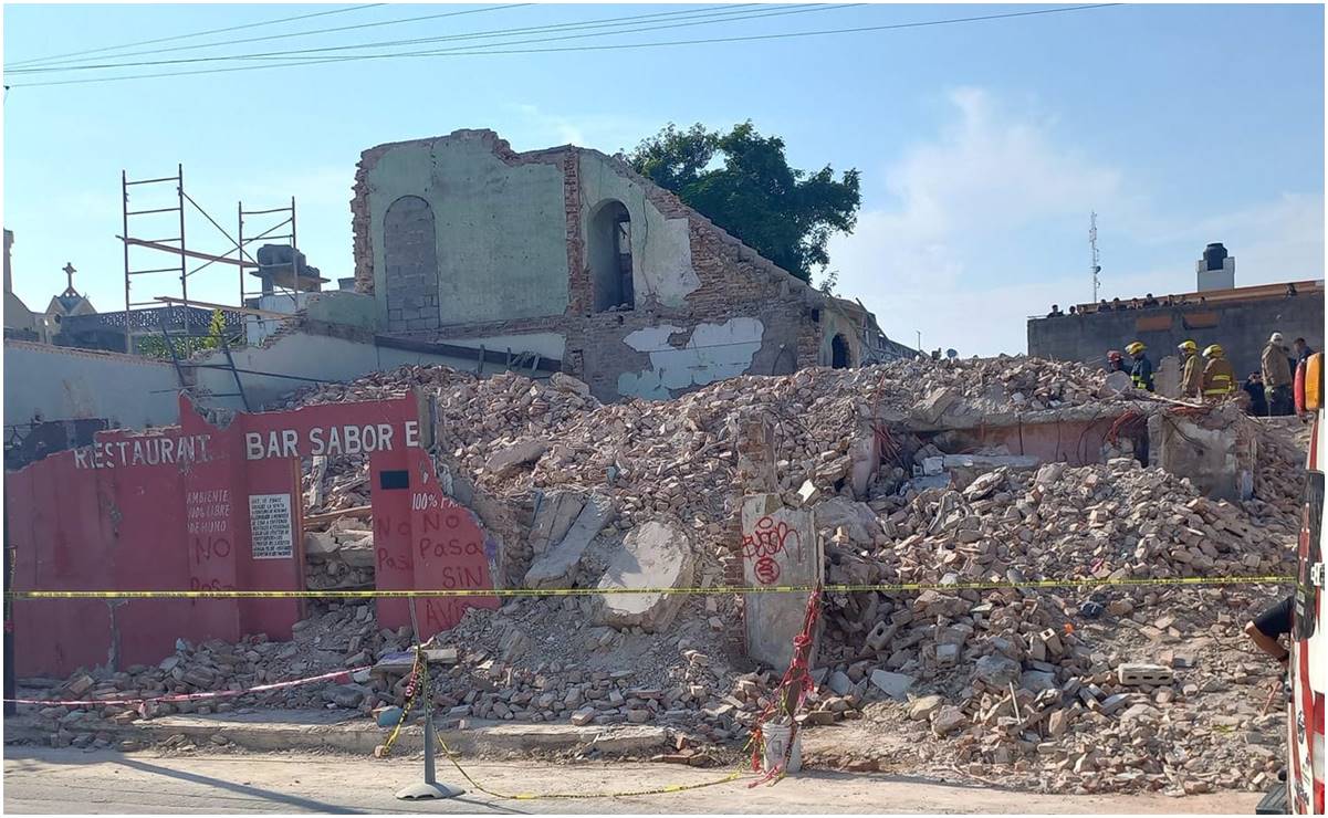 Derrumbe de edificio deja 2 muertos y 4 heridos en Tampico, Tamaulipas