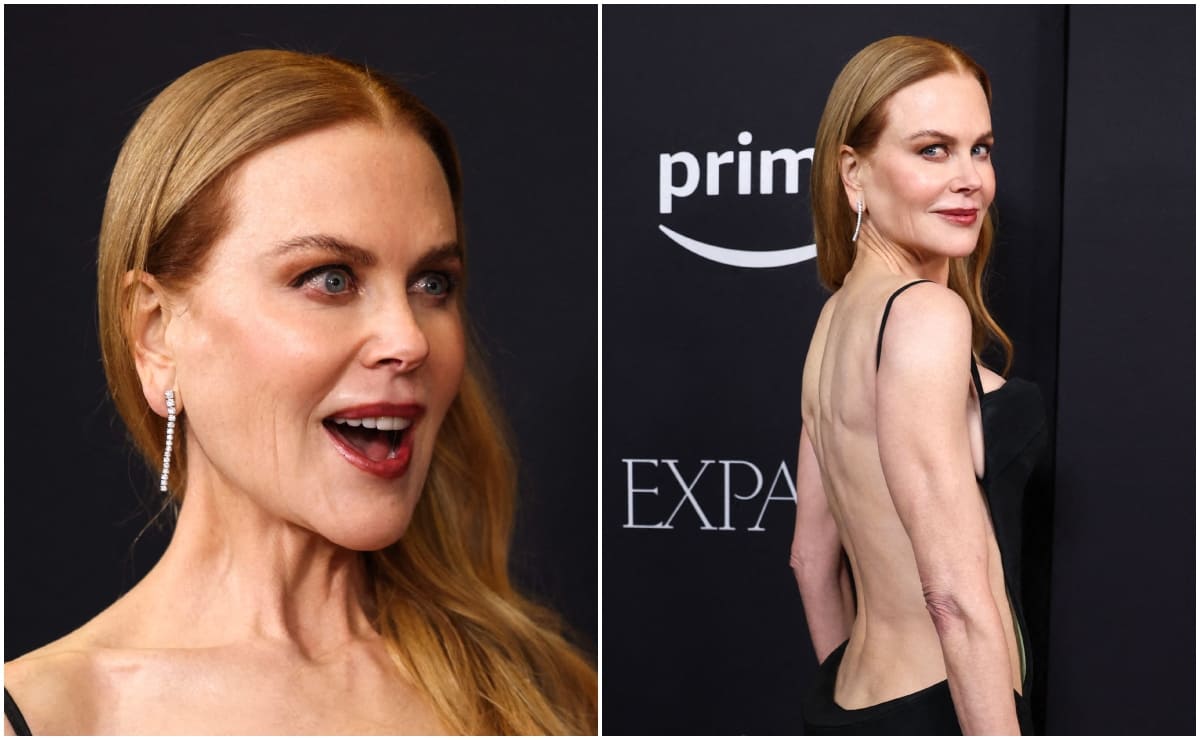 Nicole Kidman se roba las miradas con un Versace de profundo escote en la espalda
