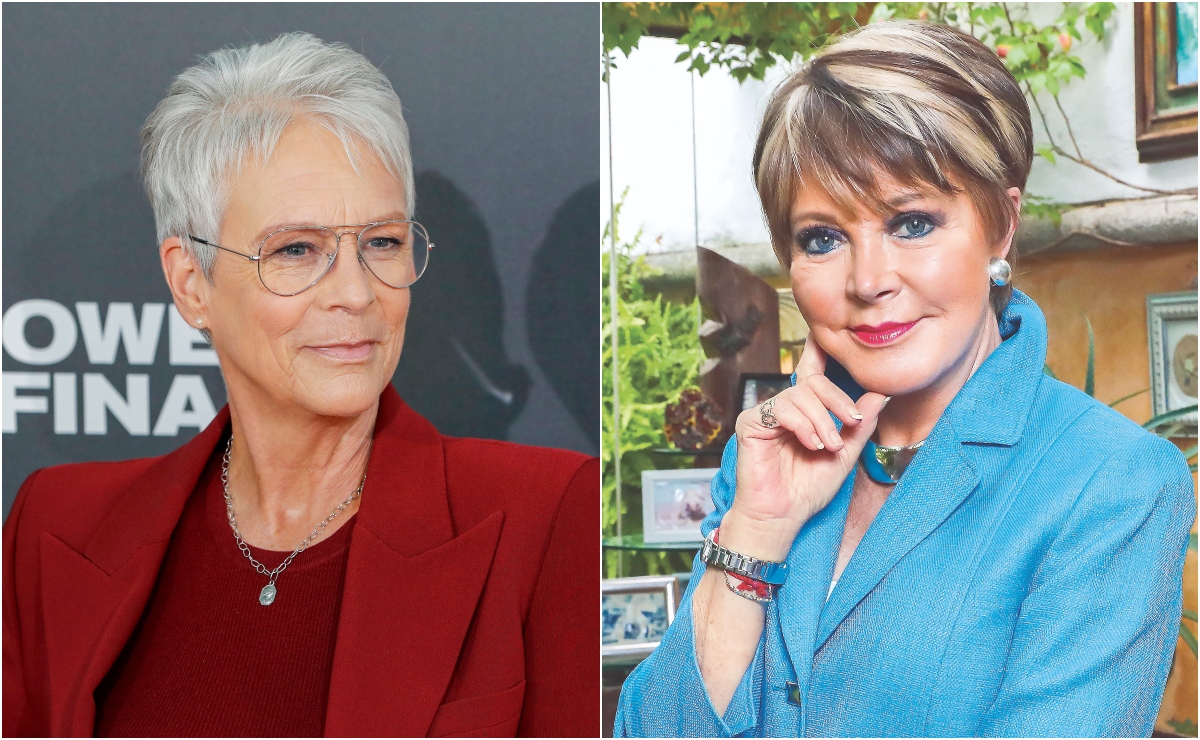 Lolita Ayala obsequia sudadera con su cara a Jamie Lee Curtis durante su visita a México