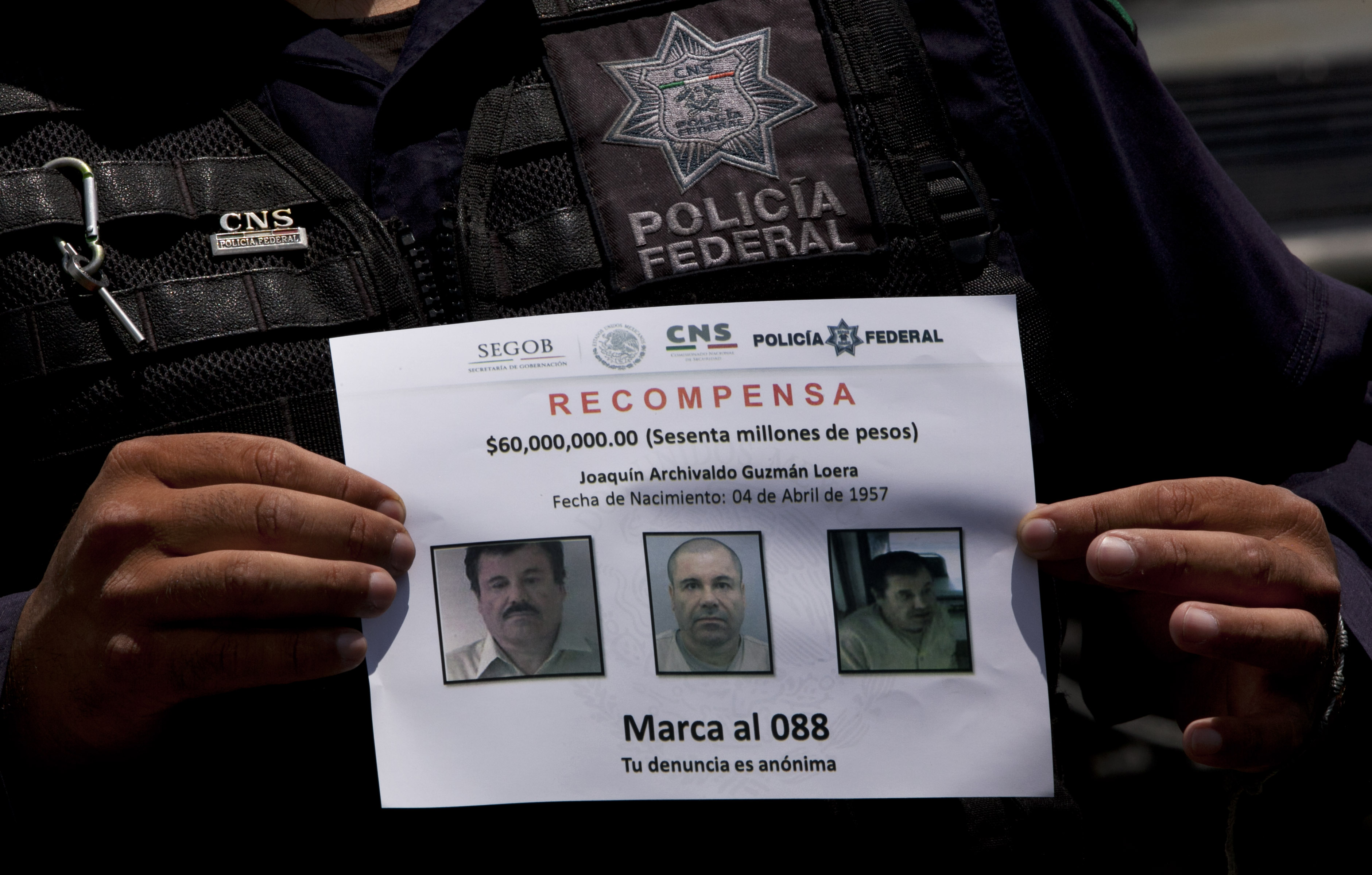 DEA felicita a México por la recaptura de “El Chapo”