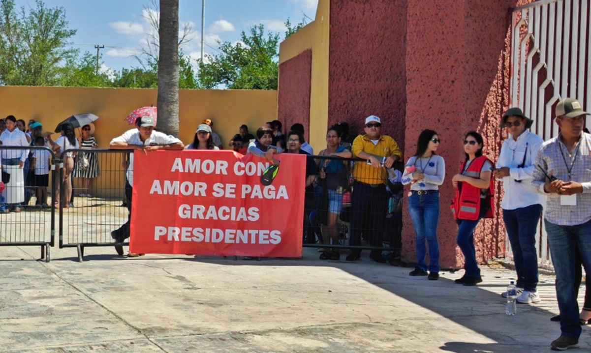 Pobladores de Nueva Rosita, Coahuila, esperan llegada de AMLO y Sheinbaum para gira conjunta 