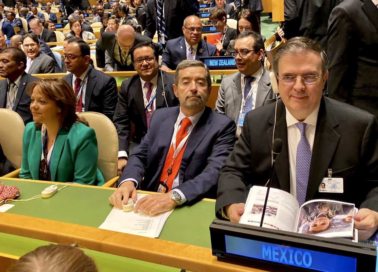 Ebrard y Juan Ramón de la Fuente encabezan delegación de México en la ONU