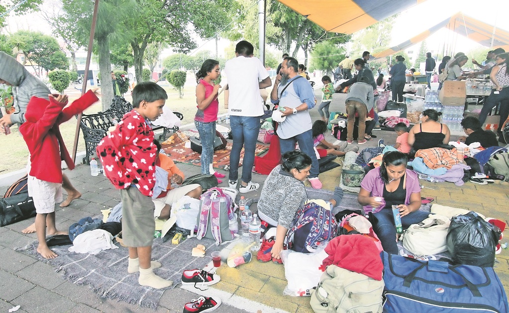 Llega caravana migrante a Huixtla, Chiapas, donde permanecerán un día