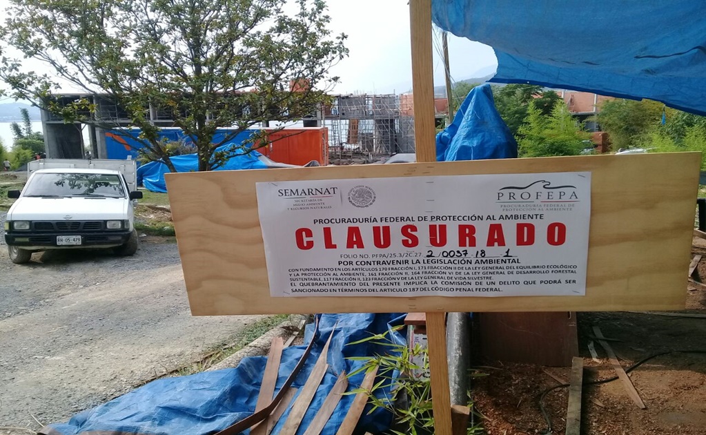 Profepa clausura hotel en construcción cercano a presa en Nuevo León