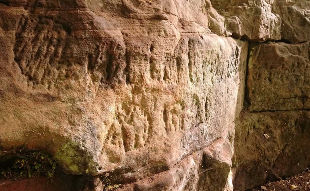 Descubren un pene grabado en el Muro de Adriano
