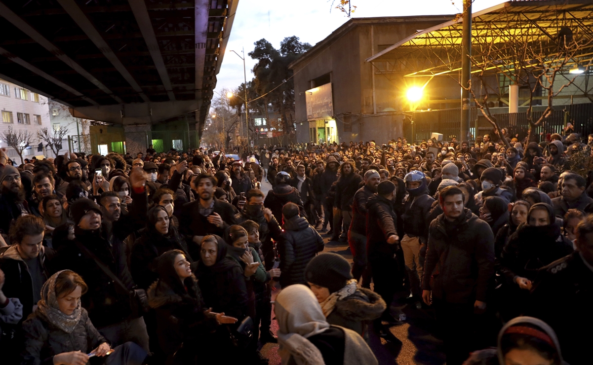 Protestas en Teherán contra las autoridades por el derribo de avión ucraniano