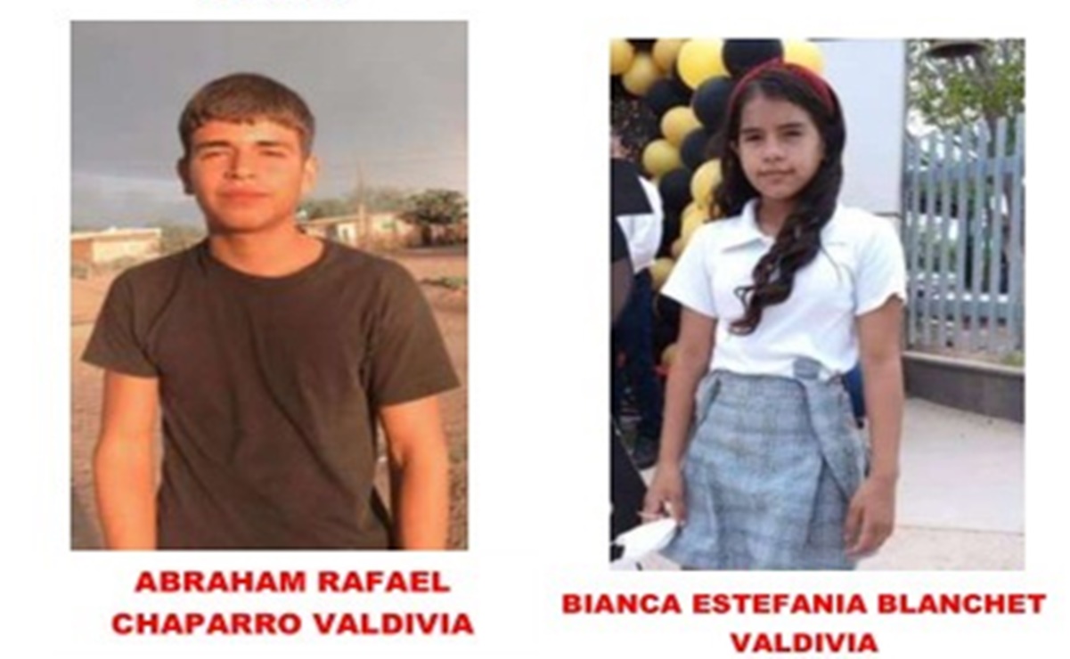 Emiten Alerta Amber en Sonora para localizar a dos menores de 11 y 15 años de edad