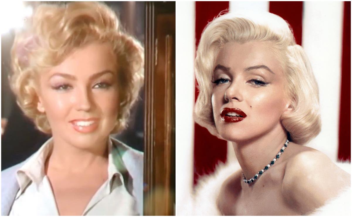 Thalía impacta con su parecido a Marilyn Monroe