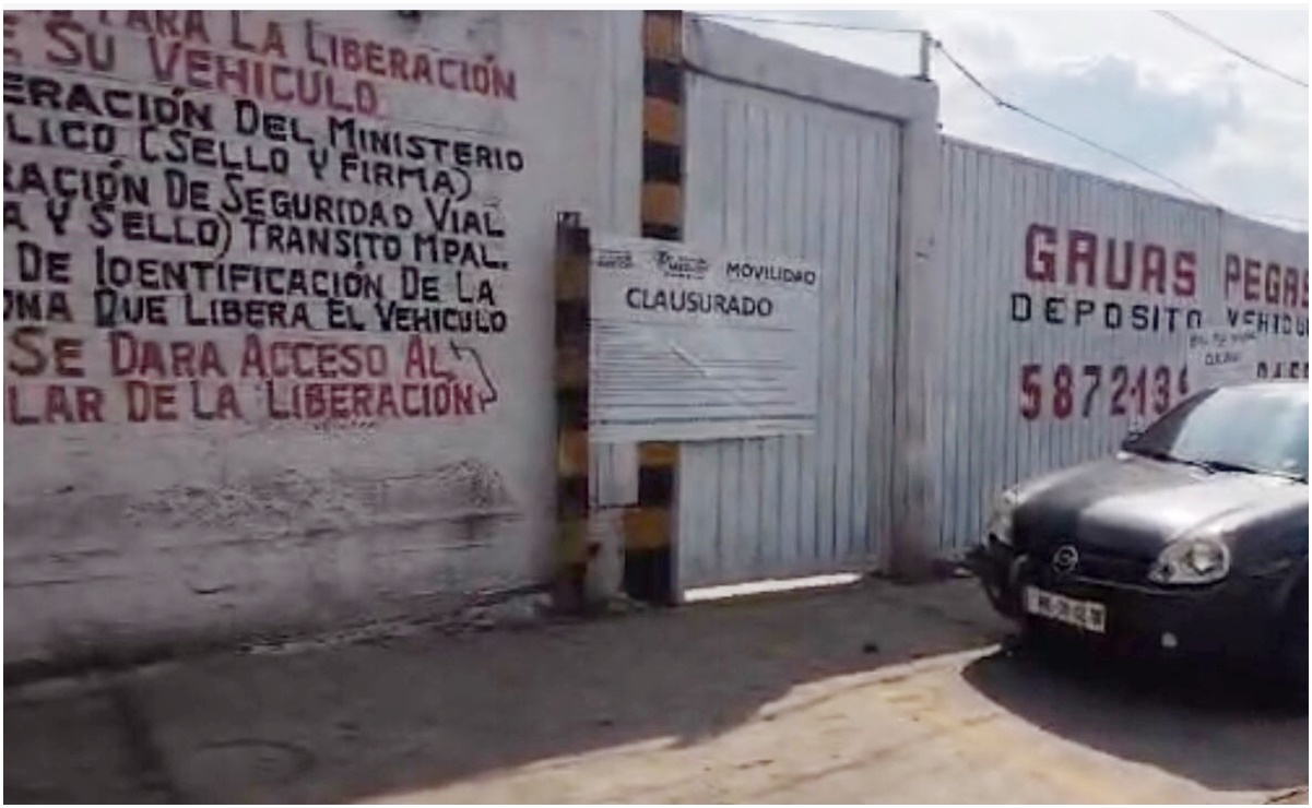 Clausuran corralón de grúas Pegaso por abusos y extorsiones en Tlalnepantla 