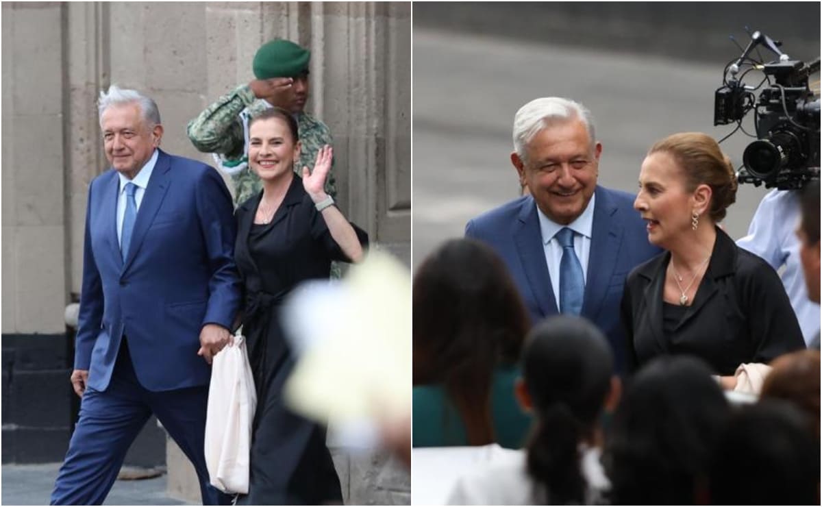 Beatriz Gutiérrez Müller, en compañía de AMLO, presenta su libro "Feminismo Silencioso"