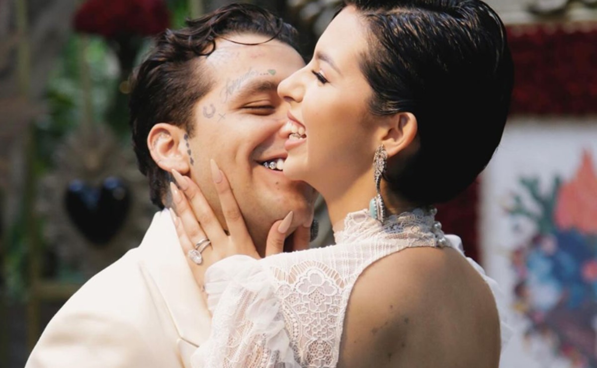 Filtran nuevo video de la boda de Christian Nodal y Ángela Aguilar, así fue la ceremonia