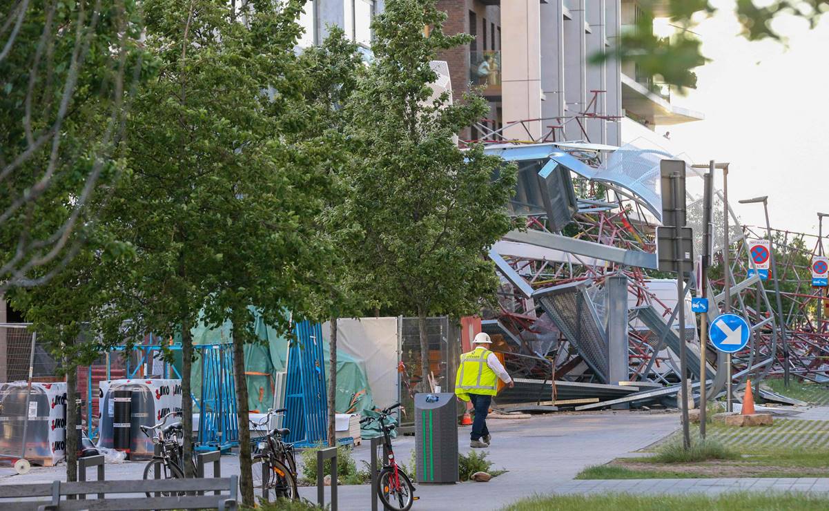 Colapsa escuela en construcción en Bélgica; hay al menos 5 muertos