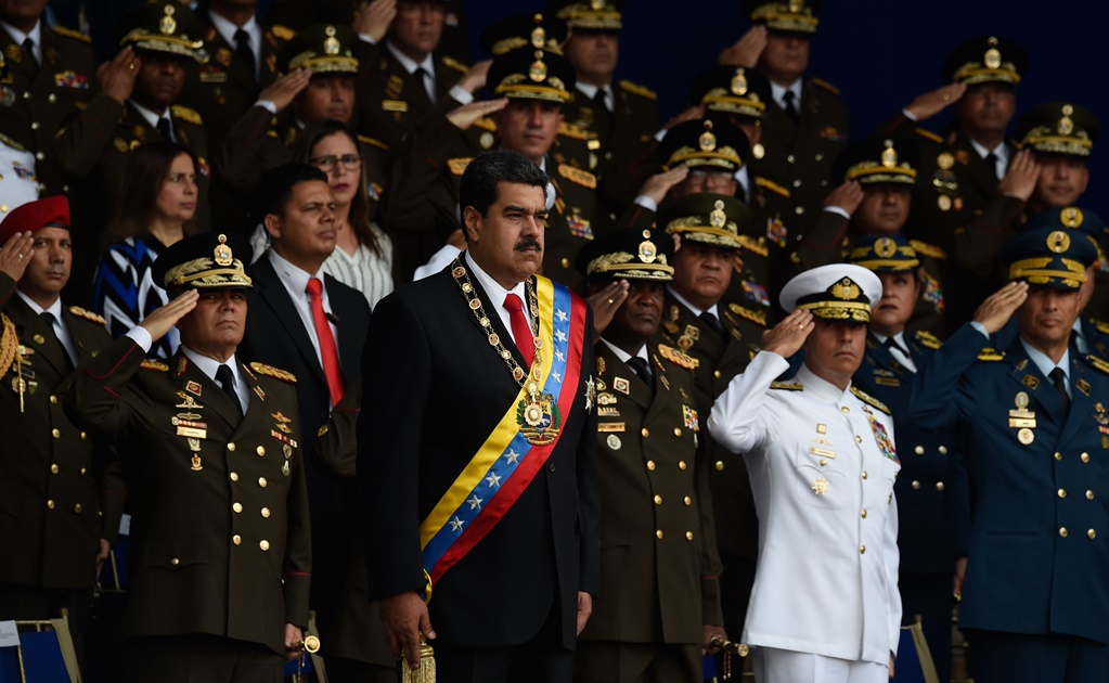 Difunden video de detonaciones durante discurso de Nicolás Maduro