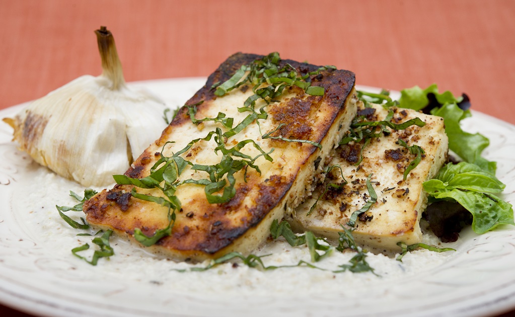 #RECETA Tofu dorado con almendras 