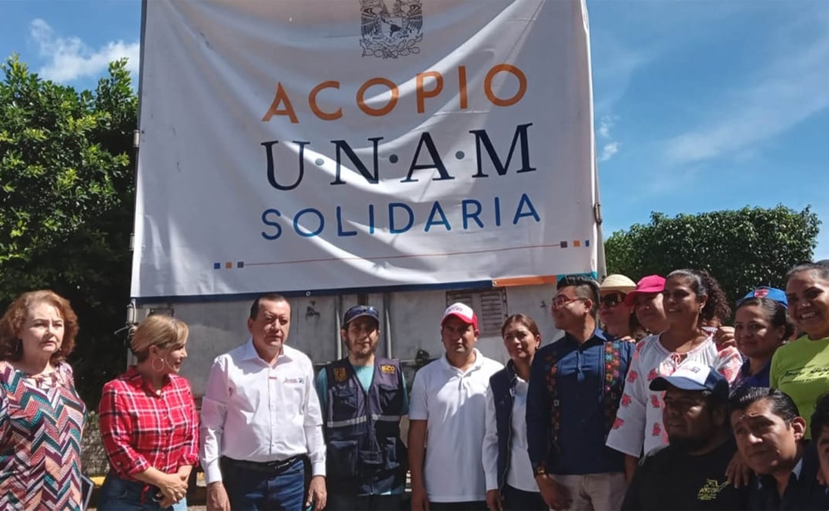 Huracán "Otis": UNAM entrega a la Universidad Autónoma de Guerrero 40 toneladas de ayuda para damnificados