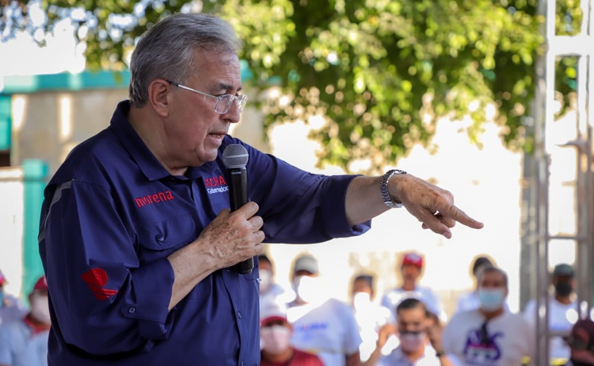 Rubén Rocha, candidato de Morena en Sinaloa, promete mejoras para los maestros