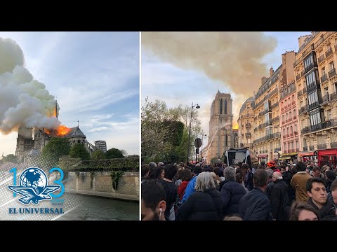 Bomberos, con cara de impotencia ante incendio en Notre Dame: Paris Rizo