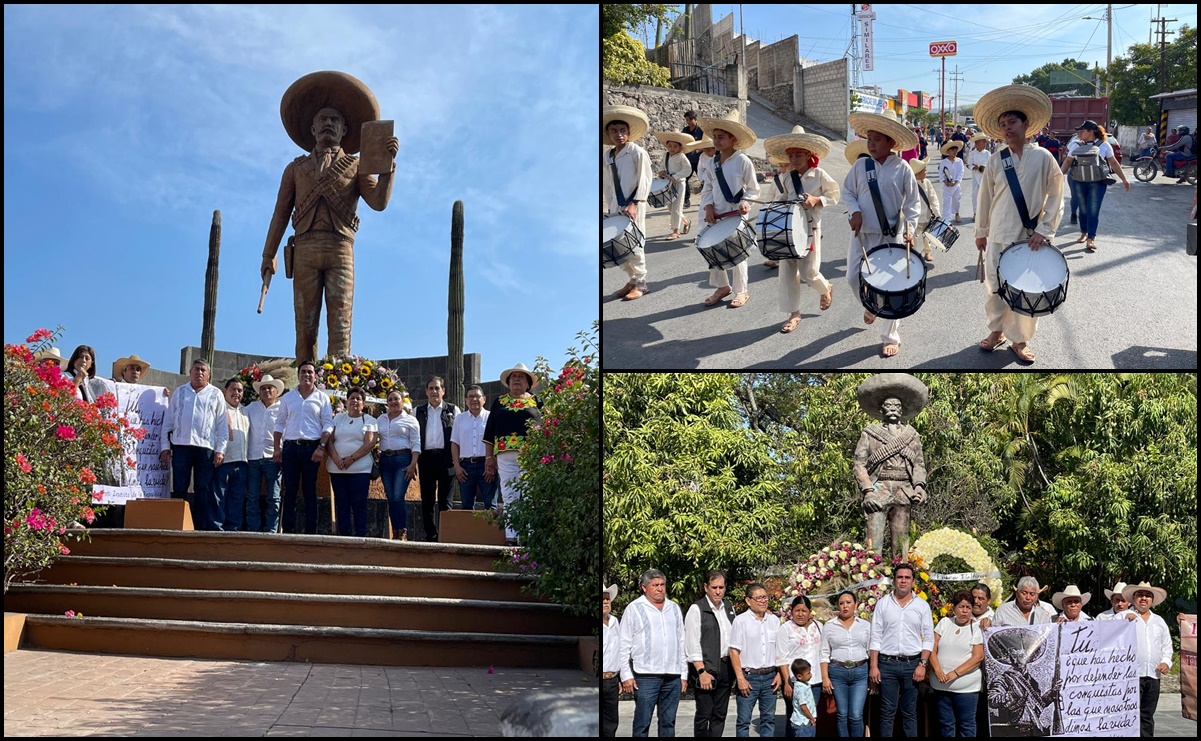 Conmemoran aniversario luctuoso de Emiliano Zapata en Tlaltizapan, Morelos