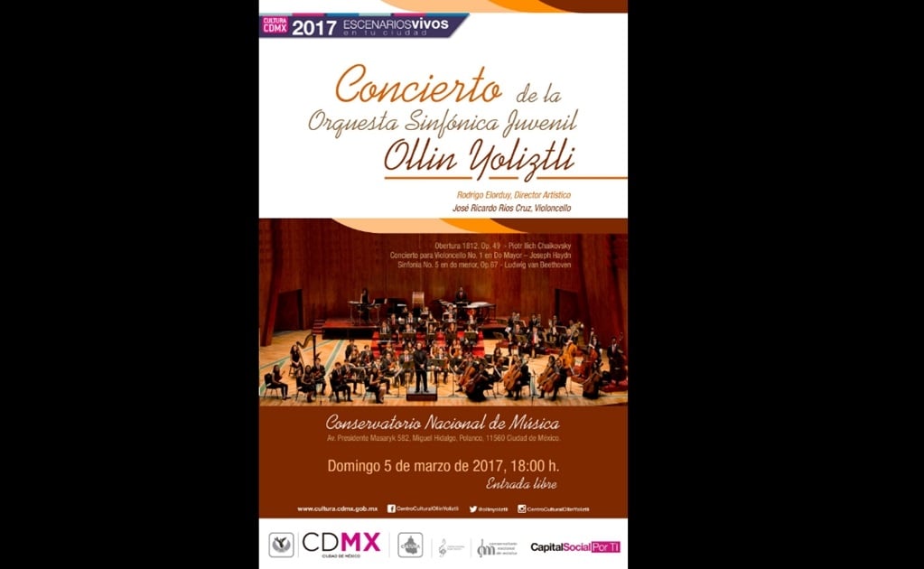 Sinfónica Ollin Yoliztli interpretará obras de Beethoven y Tchaikovsky
