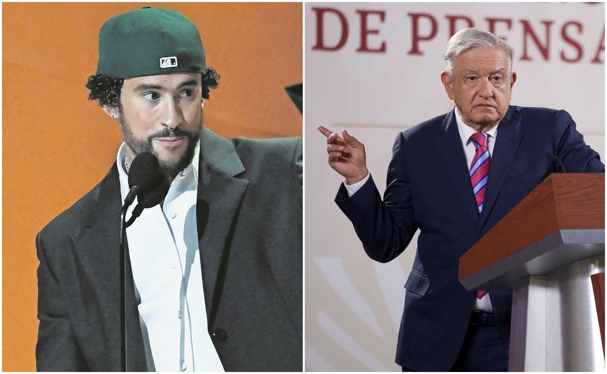 Grupo Frontera y Bad Bunny, la recomendación "tumbada" de AMLO en la mañanera 