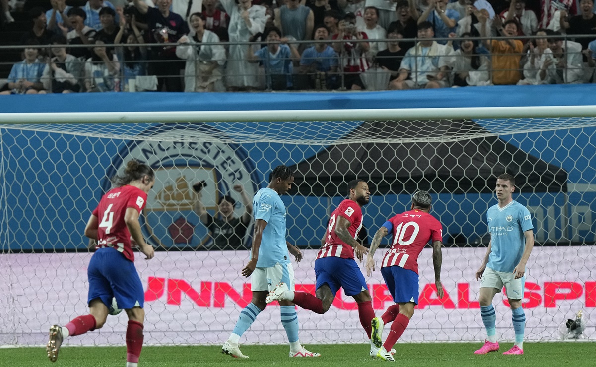 El Atlético de Madrid derrotó al Manchester City en partido amistoso