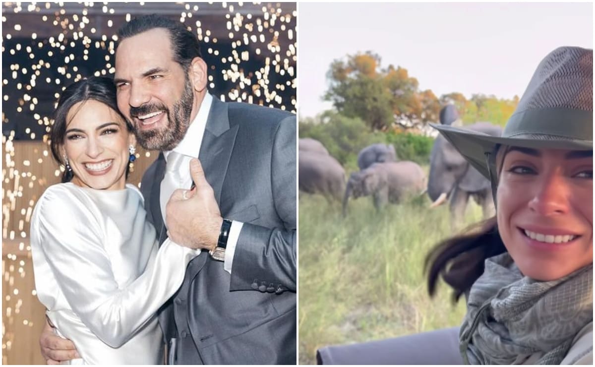 Ana Brenda Contreras y Zacarías Melhem disfrutan su luna de miel en África