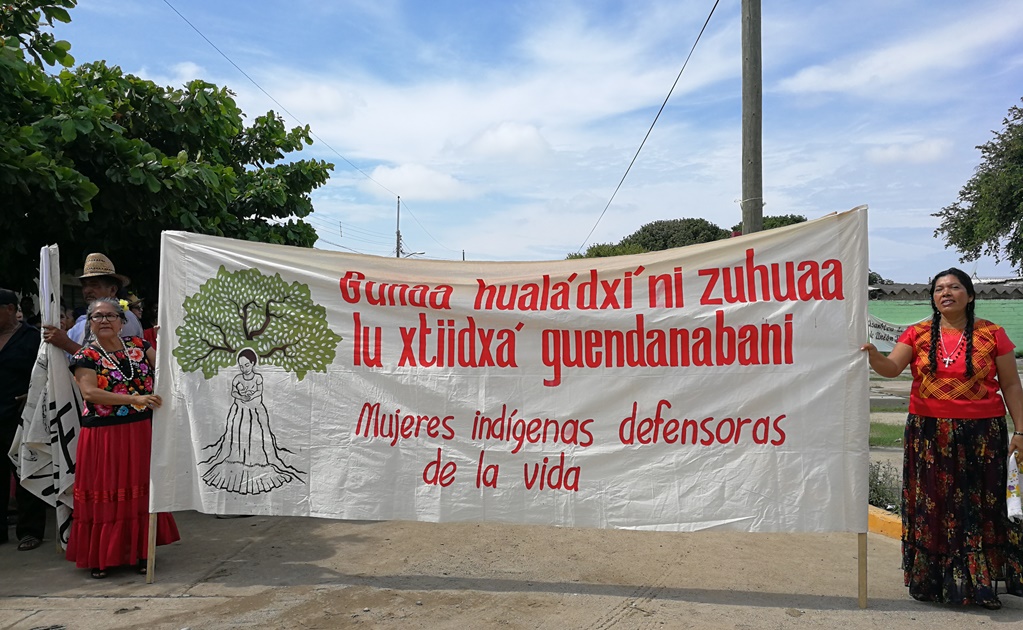 Marchan contra nuevos proyectos eólicos en Oaxaca