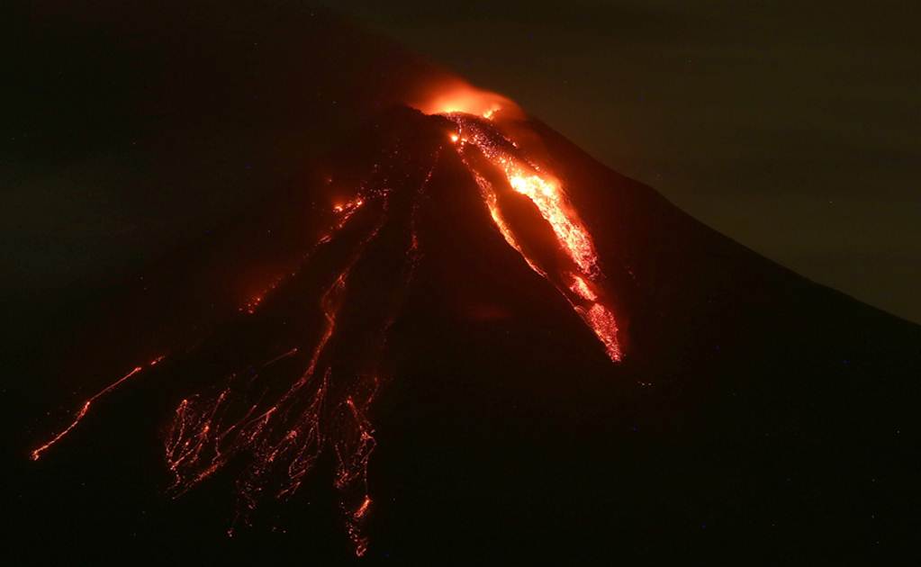 Actividad del volcán de Colima a la baja