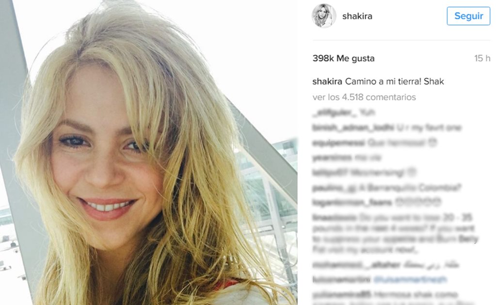 Shakira regresa a Colombia para grabar video con Vives