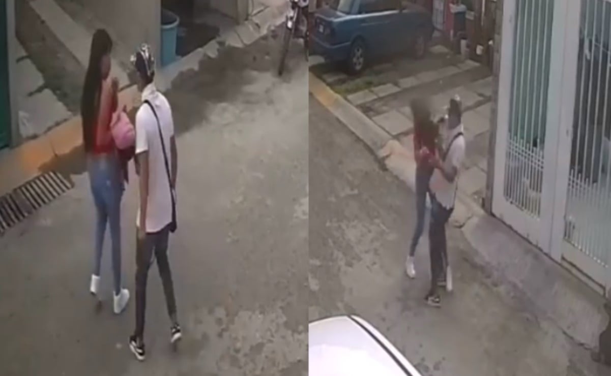 Captan a sujeto que golpea a mujer en Ecatepec; usuarios de redes piden denunciar al joven