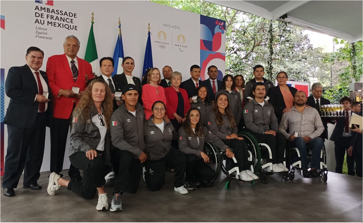 Embajada de Francia en México reconoce a históricos medallistas olímpicos mexicanos