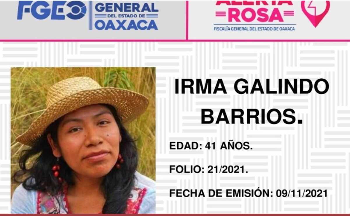 Emiten Alerta Rosa para localizar a Irma Galindo, defensora del bosque en Oaxaca