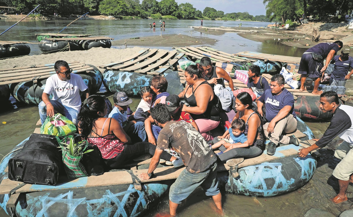 Cruzar el río Suchiate, una esperanza de vida