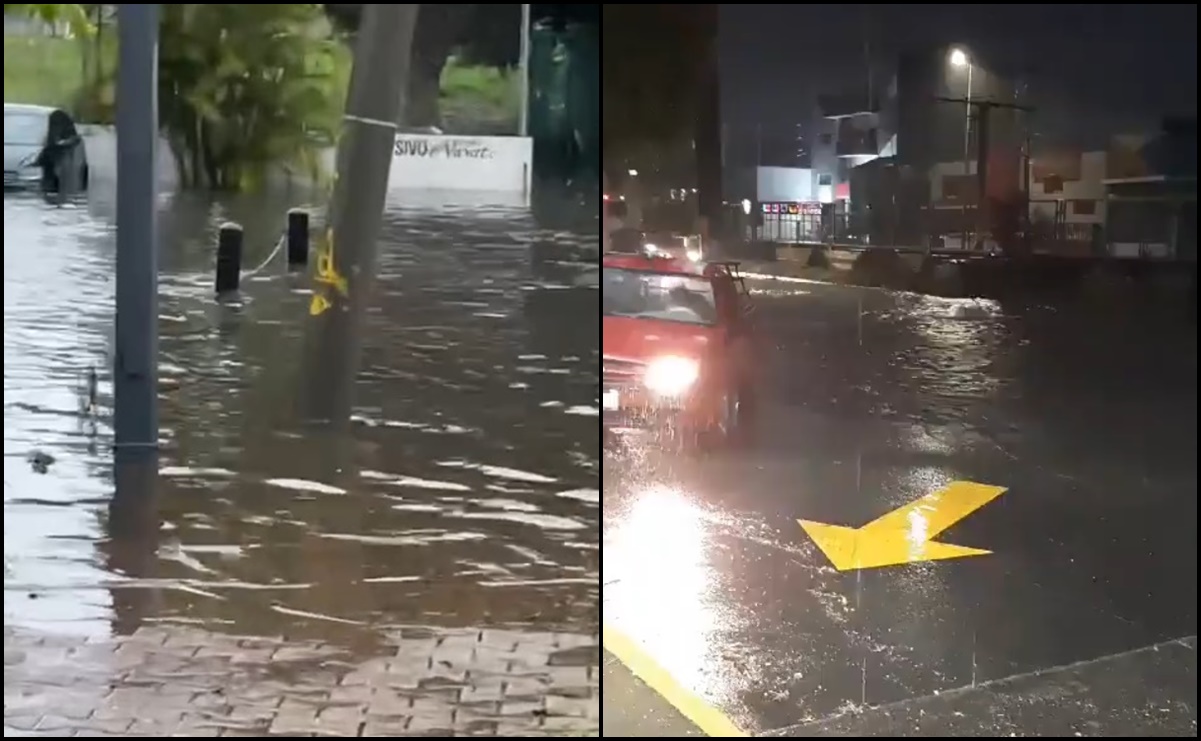 Lluvias inundan otra vez Guadalajara; buscan a dos personas arrastradas por la corriente