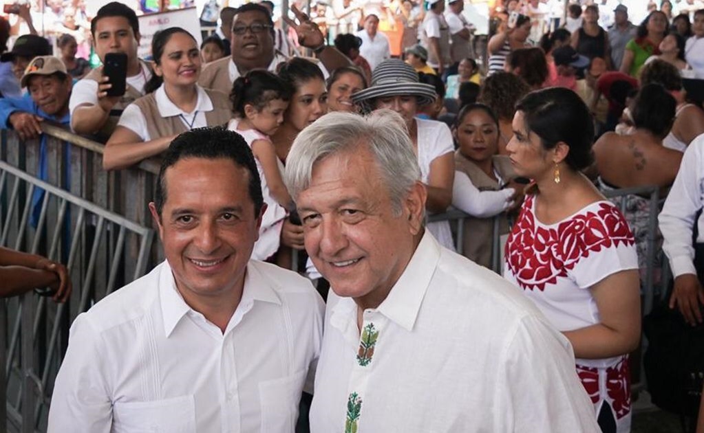 Gobernador de Q.Roo pide a AMLO apoyo para solucionar problemas del Caribe Mexicano