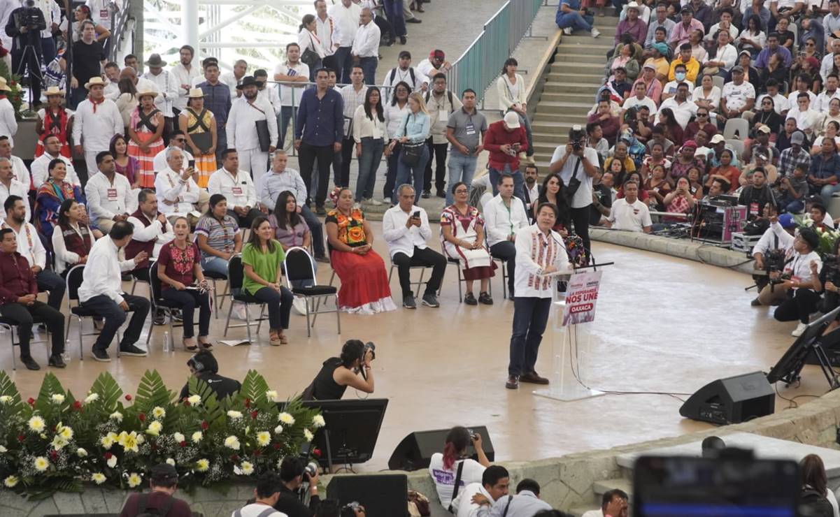 Celebra Delgado decisión de Sheinbaum de sumar a priistas de Oaxaca a campaña